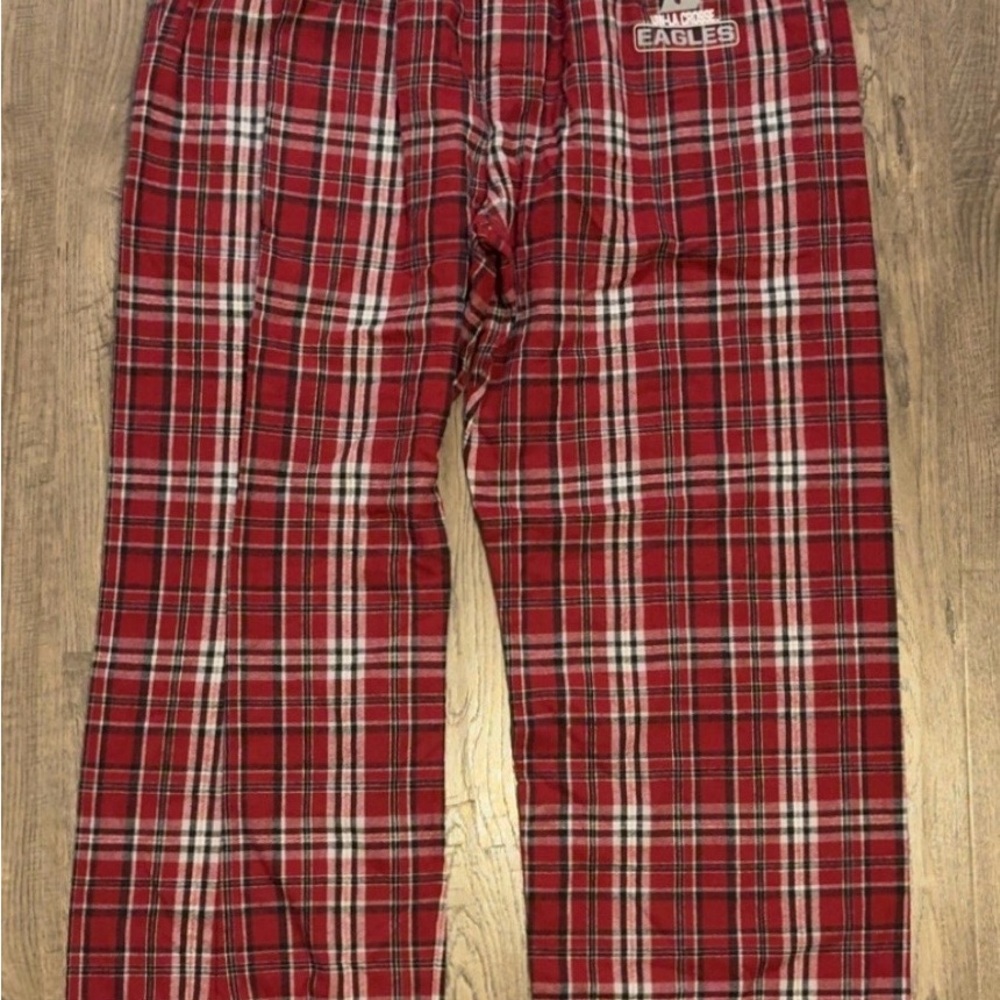 UW Eau Claire Eagles Plaid Men's Pants, large